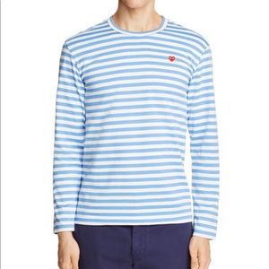 Comme Des Garçons Play / Striped Long Sleeve T